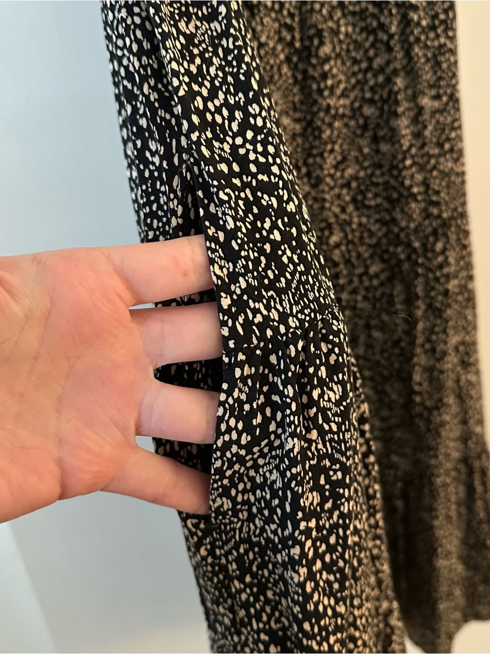 Old Navy Speckled Tiered Mini Dress - Picture 3 of 7